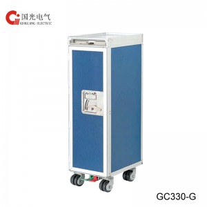 ड्राई-आइस ट्रे के साथ GC330-G आधे आकार की भोजन ट्रॉली